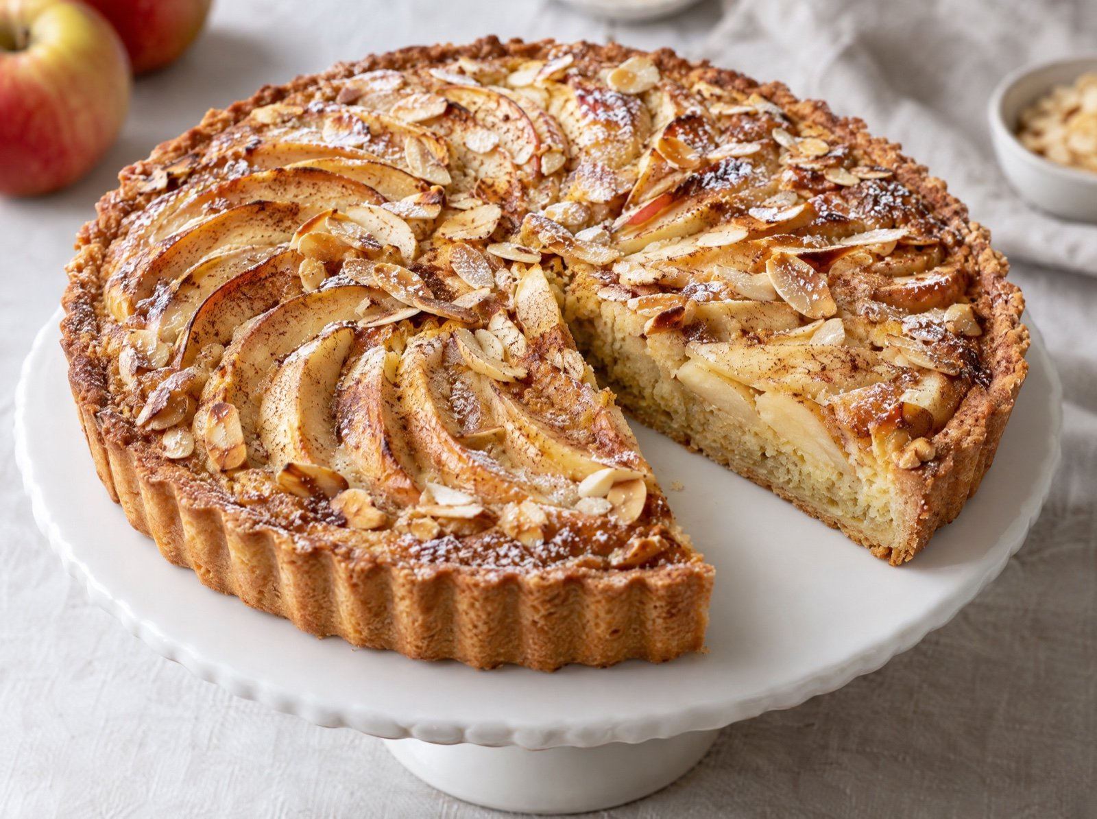 Apfel-Mandel-Tarte mit Zimt