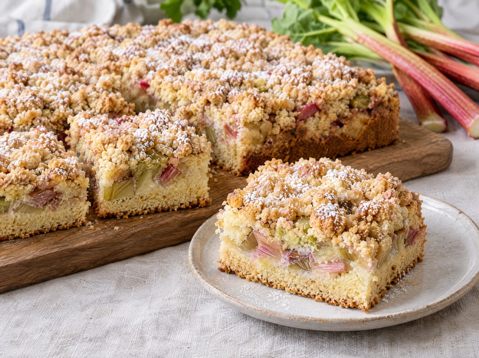 Rhabarber-Streuselkuchen