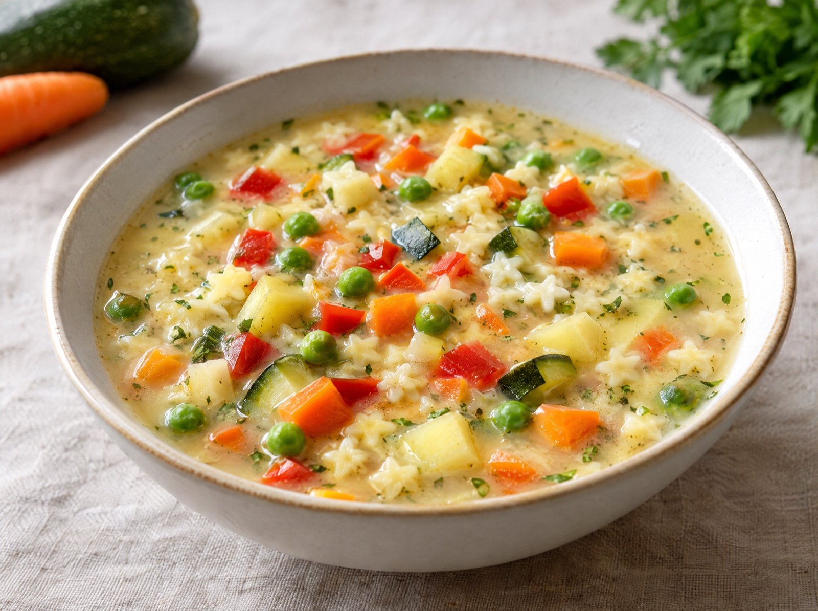 Bunte Sternchensuppe mit Gemüse