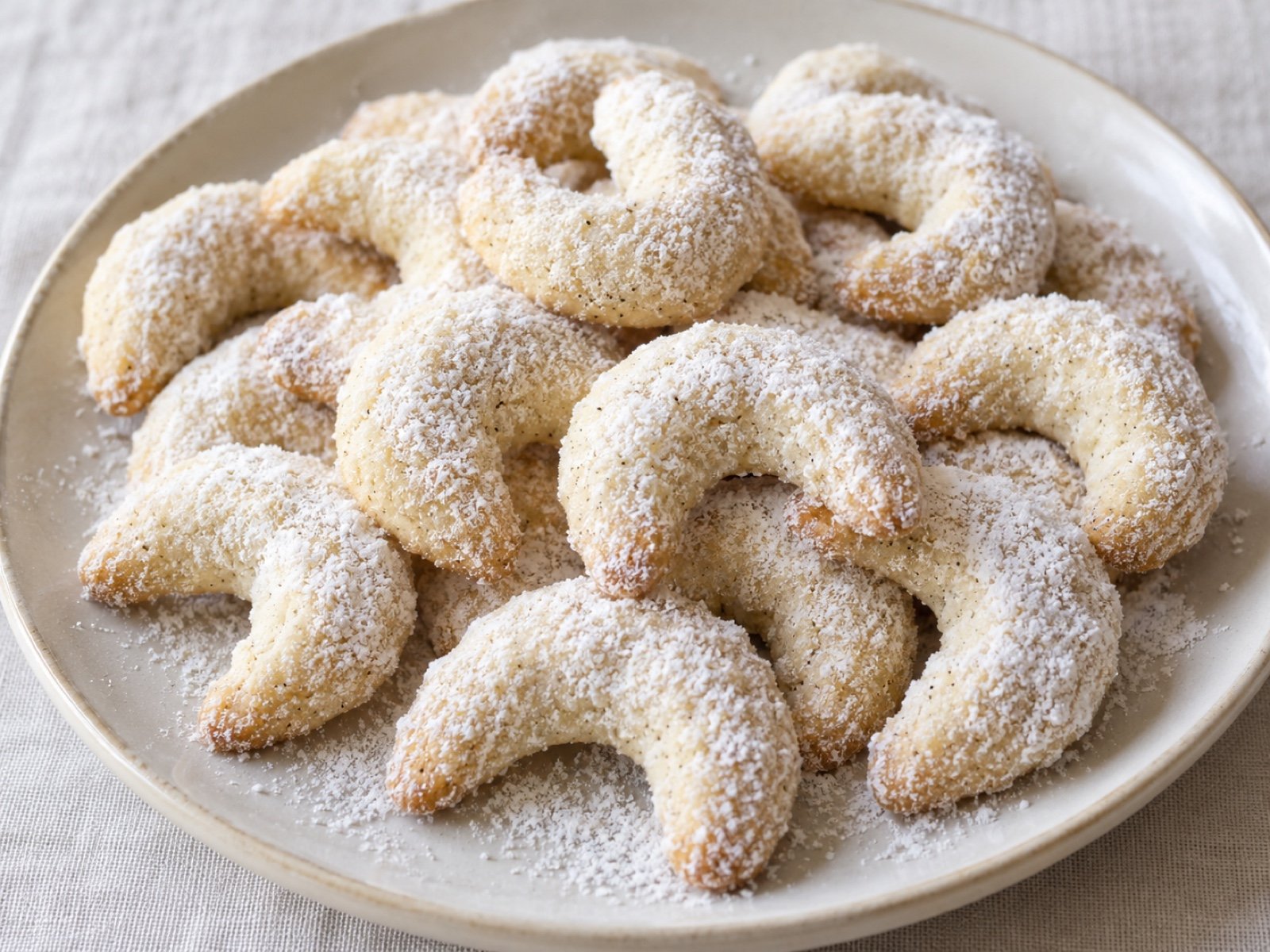 Vanillekipferl mit Mandeln