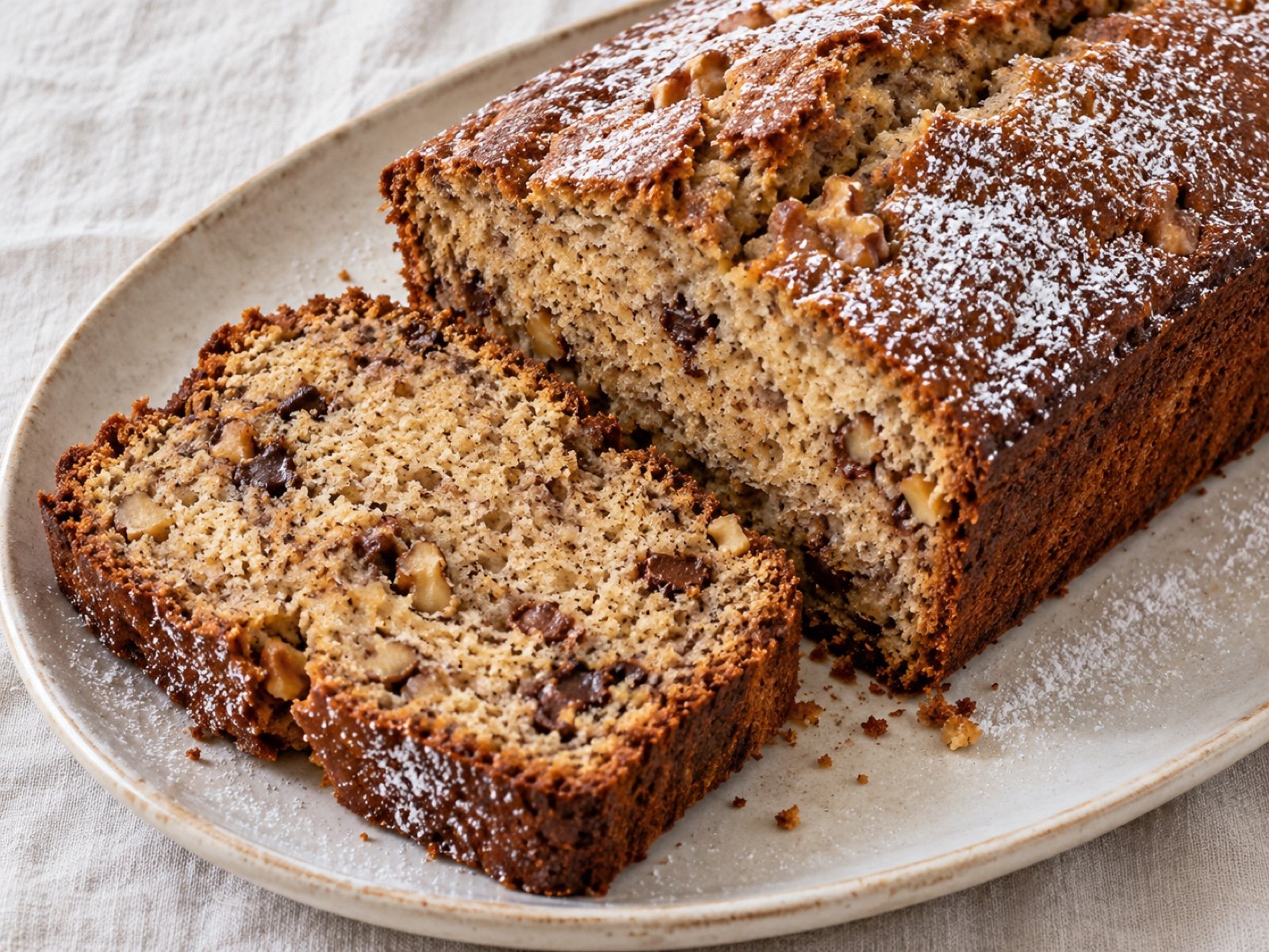 Bananen-Walnuss-Rührkuchen mit Zimt